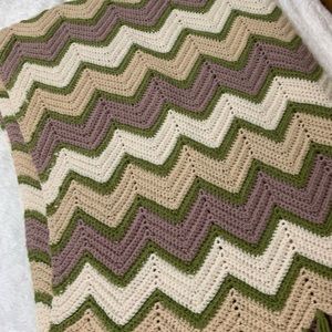 Bedding - Vintage Handmade Crochet large Afghan 74” x 64” Bedding - Vintage Handmade Crochet large Afghan 74” x 64”